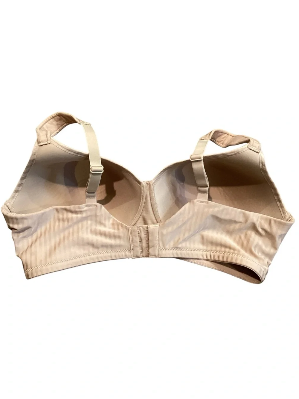 36D Women's Playtex 4707 Secrets Perfectly Smooth Wirefree Bra Nude Stripe
